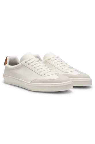 BOSS BY BECKHAM Sneakers aus Leder und Wildleder