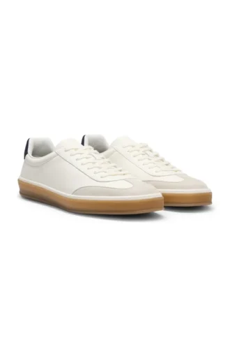 BOSS BY BECKHAM Sneakers aus Leder und Wildleder