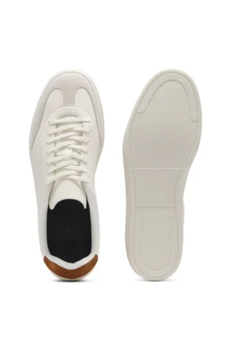 BOSS BY BECKHAM Sneakers aus Leder und Wildleder
