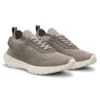 BOSS-MOTION Sneakers mit gestricktem Obermaterial und Lederbesatz