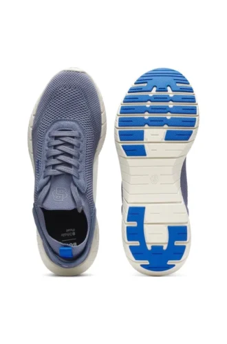 BOSS-MOTION Sneakers mit gestricktem Obermaterial und Lederbesatz