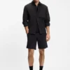 BOSS-MOTION Sneakers mit gestricktem Obermaterial und Lederbesatz