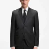 BOSS ONE – Anzugjacke in Regular-Fit aus Serge aus Schurwolle
