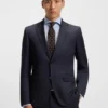 BOSS ONE – Anzugjacke in Regular-Fit aus Serge aus Schurwolle