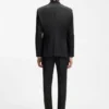 BOSS ONE – Anzugjacke in Regular-Fit aus Serge aus Schurwolle