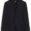BOSS ONE – Anzugjacke in Regular-Fit aus Serge aus Schurwolle