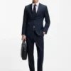 BOSS ONE – Slim-Fit-Anzugjacke aus Schurwoll-Serge
