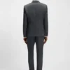 BOSS ONE – Slim-Fit-Anzugjacke aus Schurwoll-Serge
