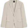 BOSS ONE – Slim-Fit-Anzugjacke aus Schurwoll-Serge