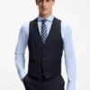 BOSS ONE – Slim-Fit-Weste aus Schurwoll-Serge