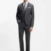 BOSS ONE – Slim-Fit-Weste aus Schurwoll-Serge