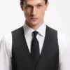 BOSS ONE – Slim-Fit-Weste aus Schurwoll-Serge