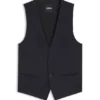 BOSS ONE – Slim-Fit-Weste aus Schurwoll-Serge