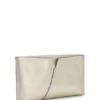 BOSS Revers Clutch aus Metallic-Leder mit geteilter Oberkante