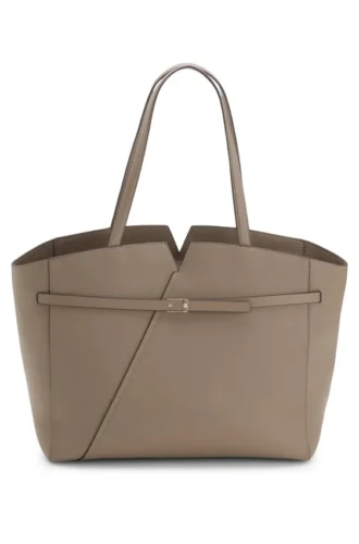 BOSS REVERS Tote-Tasche aus Leder mit Gürteldetail