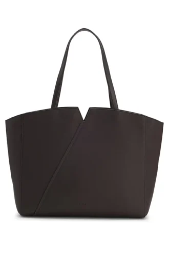 BOSS REVERS Tote-Tasche aus Leder mit Gürteldetail