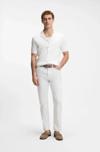 BOSS Selection by Shohei Ohtani Jeans aus weißem Denim