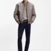 BOSS x ASTON MARTIN Bomberjacke aus wasserabweisendem Twill