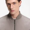BOSS x ASTON MARTIN Bomberjacke aus wasserabweisendem Twill