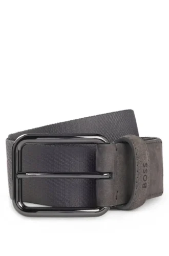 BOSS x ASTON MARTIN Gürtel aus Nubukleder mit Gurtband