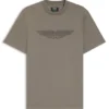 BOSS x ASTON MARTIN merzerisiertes Baumwoll-T-Shirt mit Flügel-Detail