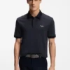 BOSS x ASTON MARTIN Poloshirt aus Woll-Baumwoll-Piqué