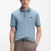 BOSS x ASTON MARTIN Poloshirt aus Woll-Baumwoll-Piqué