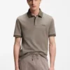 BOSS x ASTON MARTIN Poloshirt aus Woll-Baumwoll-Piqué