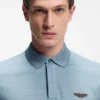 BOSS x ASTON MARTIN Poloshirt aus Woll-Baumwoll-Piqué