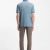 BOSS x ASTON MARTIN Poloshirt aus Woll-Baumwoll-Piqué
