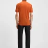 BOSS x ASTON MARTIN Poloshirt mit Nubuk-Logo