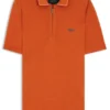 BOSS x ASTON MARTIN Poloshirt mit Nubuk-Logo