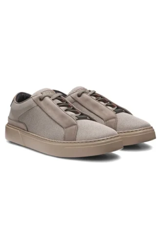 BOSS x ASTON MARTIN Sneaker mit Lederbesatz