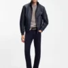 BOSS x ASTON MARTIN Sneaker mit Lederbesatz