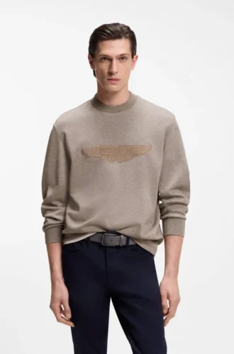 BOSS x ASTON MARTIN Sweatshirt mit Flügel-Detail