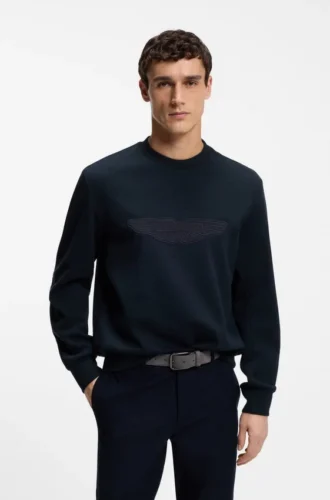 BOSS x ASTON MARTIN Sweatshirt mit Flügel-Detail