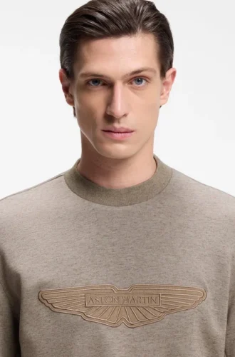 BOSS x ASTON MARTIN Sweatshirt mit Flügel-Detail
