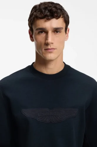 BOSS x ASTON MARTIN Sweatshirt mit Flügel-Detail