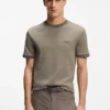 BOSS x ASTON MARTIN T-Shirt aus Woll-Baumwoll-Jacquard