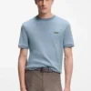 BOSS x ASTON MARTIN T-Shirt aus Woll-Baumwoll-Jacquard