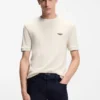 BOSS x ASTON MARTIN T-Shirt aus Woll-Baumwoll-Jacquard
