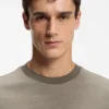 BOSS x ASTON MARTIN T-Shirt aus Woll-Baumwoll-Jacquard