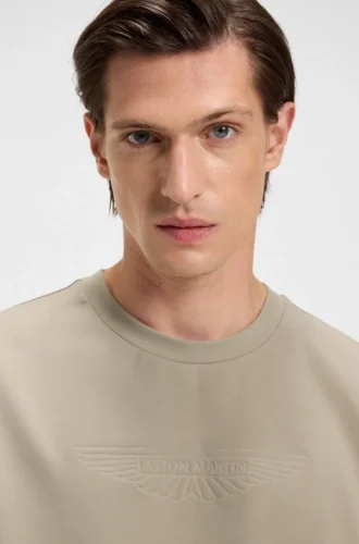 BOSS x ASTON MARTIN T-Shirt mit geprägtem Logo