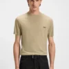 BOSS x ASTON MARTIN T-Shirt mit Nubuk-Logo
