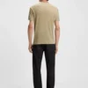 BOSS x ASTON MARTIN T-Shirt mit Nubuk-Logo