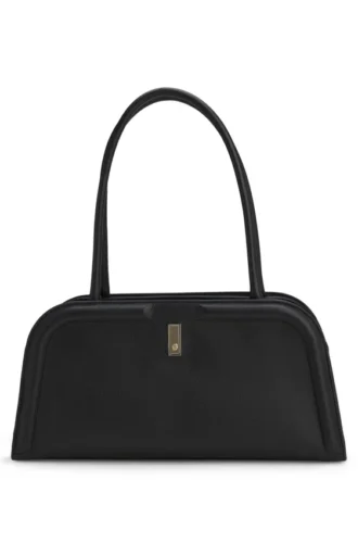 Bowlingtasche aus Leder mit Double-B-Monogramm