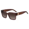 Braune Acetat-Sonnenbrille mit Double-B-Monogramm