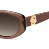 Braune Acetat-Sonnenbrille mit Double-B-Monogramm
