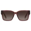 Braune Acetat-Sonnenbrille mit Double-B-Monogramm