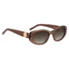 Braune Acetat-Sonnenbrille mit Double-B-Monogramm